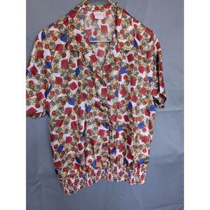 Vintage 80s/90s Jewel Patterned Lightweight Shirt